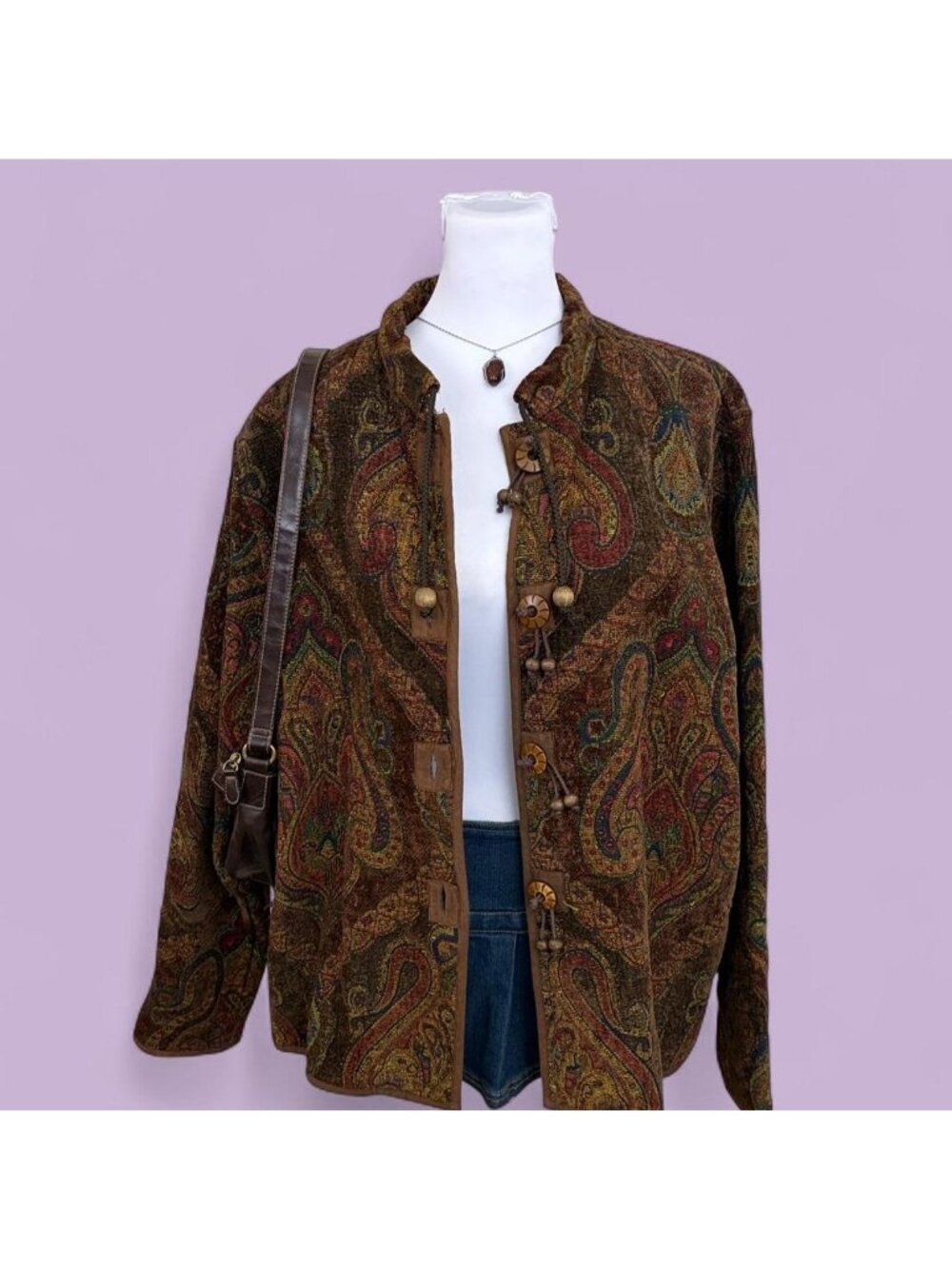 90s Paisley Boho Tapestry Jacket
